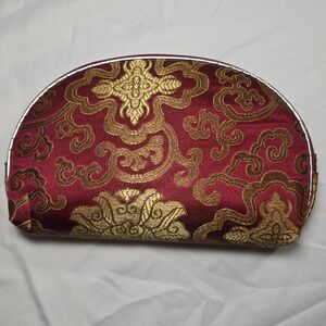 Elegant Red and Gold Clutch